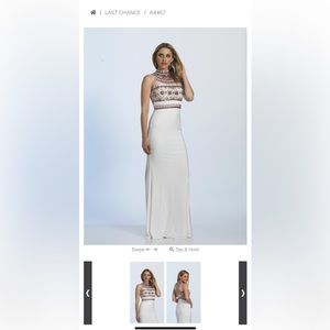 Pink long dress size 10